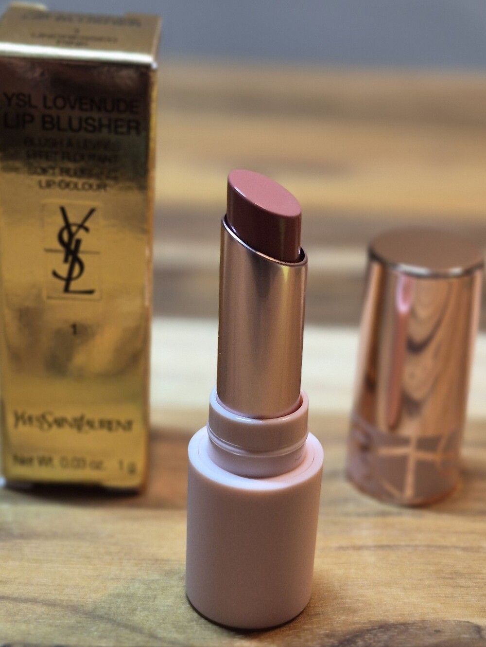 NEW! YSL Lovenude Lip Blusher: Undressed Pink (1), .03oz (Travel Size), NIB - Picture 4 of 5